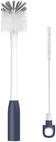 ROSEOK Bottle Brush with Straw Cleaner Brush, 2 in 1, Nylon Bristles by ROSEOK