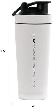 Stainless Shaker Bottle - Double Walled (Arctic White)