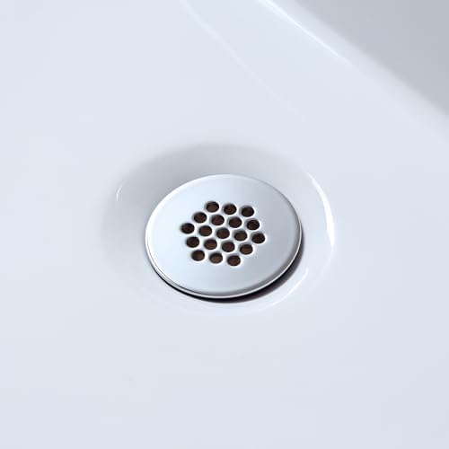 Brass Bathroom Sink Grid Drain Strainer for Vessel and Vanity Sinks Without Overflow in Chrome, DS05-TC
