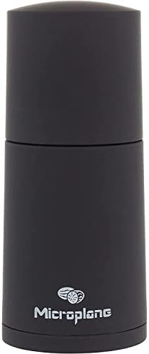 Microplane Manual Spice Mill - Cinnamon Grinder and Nutmeg Grater (Black)
