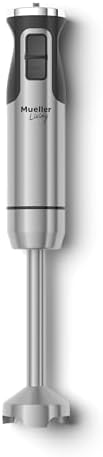 Mueller Immersion Blender Handheld - 8 Speed Stainless Steel Electric Hand Blender, Emulsion Blender Stick Kitchen Gadget with Turbo Mode by Mueller