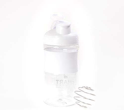 SMART Pressed Juice Shaker Bottle Sports Mixer 16-Ounce 500mL (White, 16 ounces) Mixes Juice Powder Smoothly – Easy to Clean, Travel-Ready - Image 2