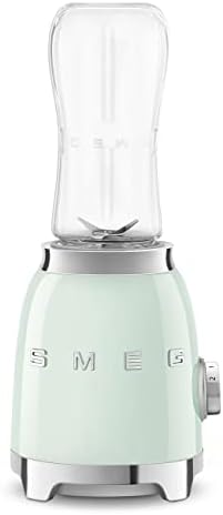 SMEG 50's Retro Style Personal Blender with Backlit Knob and Two BPA 600 ML Free bottles PBF01PGUS Pastel Green - Image 4