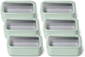 Caraway 6-Piece Glass Food Storage Set with Lids