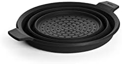 Concept Plus Multi-Function Collapsible Silicone Steamer & Colander Insert, 11", Gray