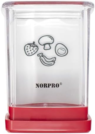 Norpro Speed Slicer with Push Plate, Red, 3"L x 3"W x 4.25"H - Image 6