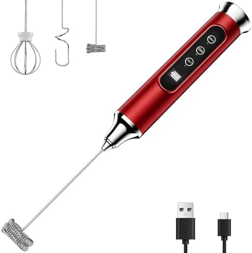 YUSWKO Milk Frother Wand for Coffee, Coffee Frother Handheld Drink Mixer by YUSWKO