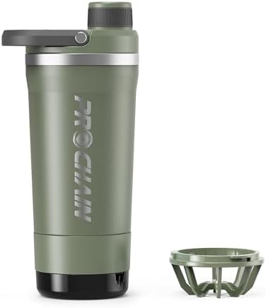 PROCHAIN Insulated Stainless Steel Protein Shaker Bottle, 20oz Metal Mixer by PROCHAIN