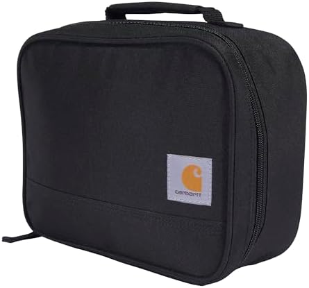 Insulated Lunch Cooler For Men and Women, Fully Insulated Lunch Pale for Everyday Use, 4 Can (Black)