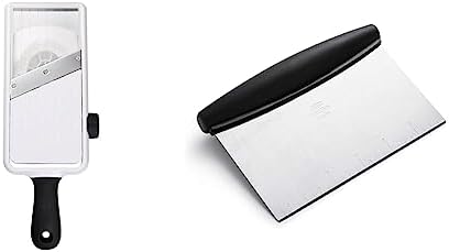 OXO Good Grips Large Adjustable Handheld Mandoline Slicer and Stainless Steel Scraper & Chopper by Unknown