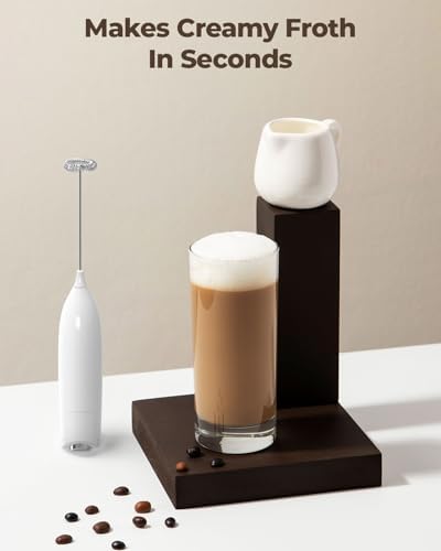 SIMPLETASTE Milk Frother Handheld Electric Foam Maker Battery Operated - Image 3