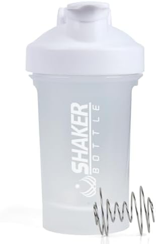 400ml Protein Shaker Bottle,Gym Small Shakes Cup with Mixing Ball by XTKS