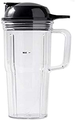 Replacement Combo Easy Twist Extractor Blade with personal 24oz handle cup and to go lid for Nutribullet Select 1200&blender Combo ZNBF30400Z/ZNBF30500Z/NBF50400 (3, 1x24oz cup with handle) - Image 2