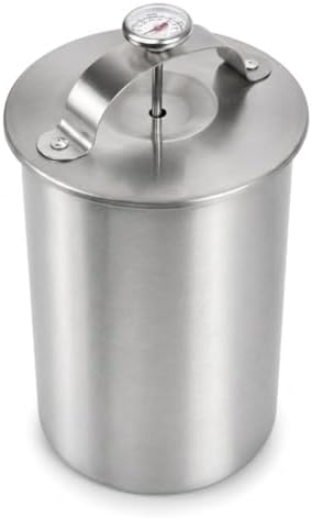 Ham Maker Meat Press with Thermometer - 304 Stainless Steel Deli Meat Maker for Homemade Healthy Lunch Meat - Professional Spring-Loaded Meat Cooker Machine for Chicken, Pork, Beef & Seafood by Unknown