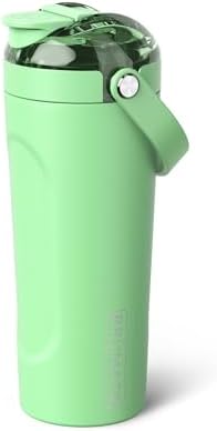 BrüMate MultiShaker Blender Shaker Bottle | 100% Leakproof Insulated Stainless Steel | Pre Workout and Protein Shaker Bottle for the Gym | 25oz (Kiwi) by Br%C3%BCMate