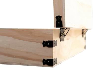 Large Wooden Tea Organizer Box, Big 14" Pine Storage Chest | 8-Slot Tall, Adjustable Shelves | 100% Handmade Craft Eco-Friendly Natural Décor