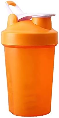 for Protein Powder Mix-BPA free,Leak Proof,Stainless Steel Whisk Ball,Wide Mouth-2 Packs (16OZ-400ML, BLUE&ORANGE) - Image 4