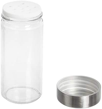 20 Jars Spice Rack Organizer, Space-Saving Kitchen Organizer with Glass Spice Jars, Sturdy, Silver
