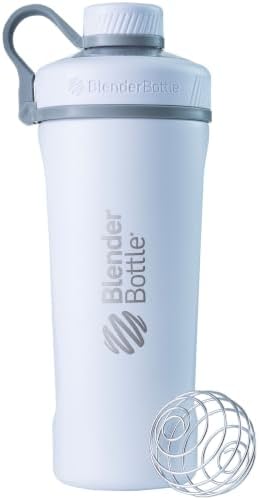 BlenderBottle Radian Stainless Steel Shaker Bottle 26 oz White by BlenderBottle