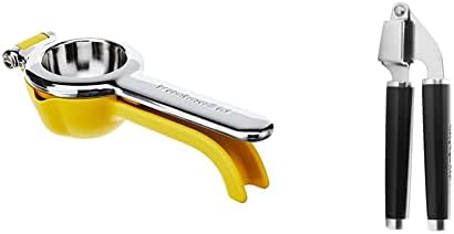Citrus Juice Press Squeezer Bundle with Garlic Press