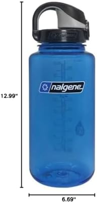 Nalgene 32 oz Wide Mouth Water Bottle with OTF Cap, BPA-Free, Durable & Leak Proof, Lightweight Bottle for Hiking, Gym, Work & Travel, Slate - Image 2