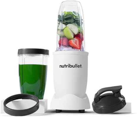 nutribullet Pro Personal Blender, Shakes, Smoothies, Food Prep, and Frozen Blending, 32 Ounce Cup, 24 Ounce Cup, Flip-top Travel Lid, 900 Watt, Matte White, NB9-0901AW - Image 2