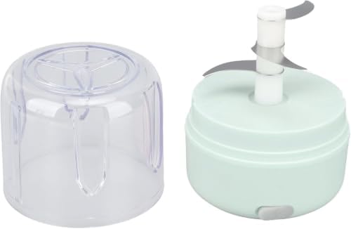 250ml Electric Mini Garlic Chopper, 304 Stainless Steel Food Processor, Powerful Large Capacity Motor For Fast Chopping, Grinding & Pureeing Green - Image 3