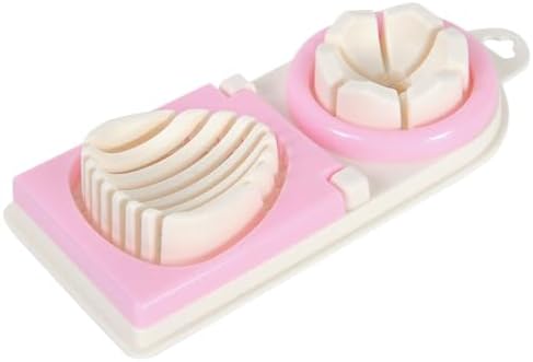 Multifunction Egg Cutter with Stainless Steel Wires 3 Slice Modes Hard Boiled Egg Slicer and Peeler Kitchen Gadget for Fruit and Vegetable Cutting 8-Inch Compact Design