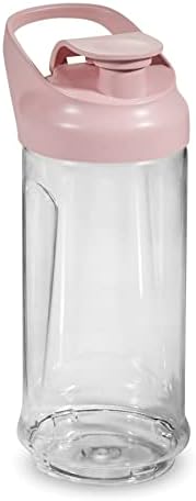 Hamilton Beach Mini Cordless Portable Personal Blender for Shakes and Smoothies, USB Rechargeable, 16 oz. Jar with Leakproof Travel Lid, 6 Stainless Steel Blades, Pink (51181) - Image 3