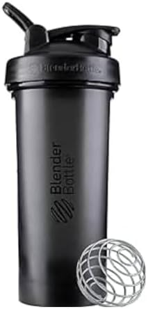 BlenderBottle Classic V2 Plastic Shaker Bottle 28 oz Black by BlenderBottle
