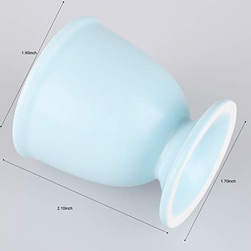 Porcelain Egg Cups Ceramic Egg Stand Holders for Soft Boiled Eggs Set of 4