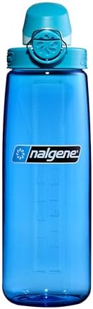 Nalgene 24 oz On The Fly Lock-Top Water Bottle, Slate Blue w/Glacial by Nalgene