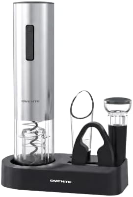 Rechargeable Electric Wine Opener Set, Silver, WBR446S