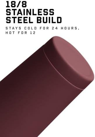 Gymreapers Stainless Steel Protein Shaker Bottle - Double Wall Insulated, Leak Proof, BPA-Free Metal Vacuum Blender Cup For Gym, Sports, Pre & Post-Workout Cold Hydration - 26 OZ (Burgundy) - Image 5