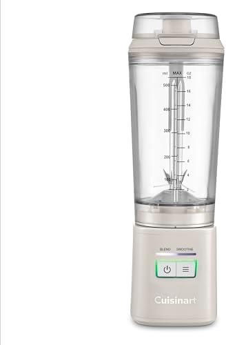 Cuisinart Cordless Rechargeable Portable Blender for Smoothies & Shakes, Personal Smoothie, Compact For Travel, On-the-Go Use, Tan, PBL-100 by Cuisinart