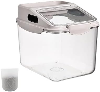 5.5LB Dog Food Storage Container, Airtight Pet Treat Bin Translucent Dry Food Grain Storage Barrels Sealed Bucket Moisture-Proof Plastic Cat Puppy Food Bin with Seal Locking Lid Keep Fresh