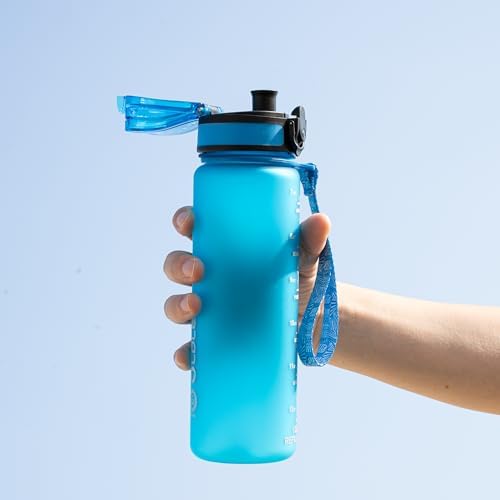 Kids Water Bottle 17 Oz, Tritan, 2 Lids, Straw & Chug, Leakproof