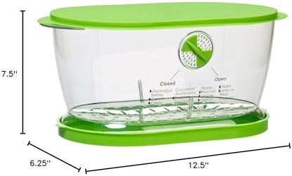 PrepSolutions Lettuce Keeper, Produce Storage Container, 4.7-Quart Capacity