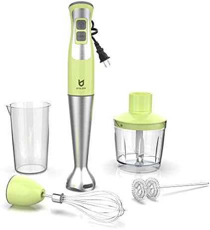UTALENT Immersion Hand Blender with chopper - Puree Baby Food, Sauce & Soup by Utalent