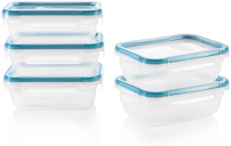 Plastic Total Solution (5-Pack, 3-Cup) Food Storage Containers Set