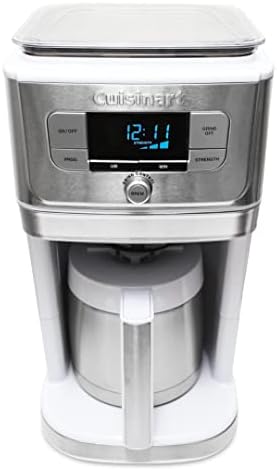 Cuisinart DGB-850 Burr Grind & Brew 10-Cup Coffeemaker with Thermal Carafe (White/Stainless) - Image 4