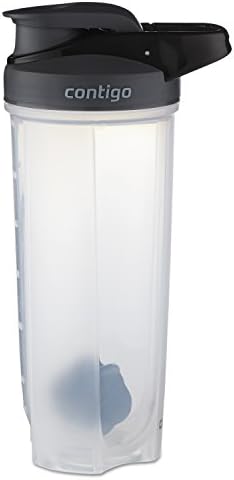 Contigo - 70290 Contigo Shake & Go Fit Snap Lid Shaker Bottle, 28 oz, Black by Contigo