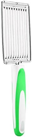 Stainless Steel Luncheon Meat Cutter for Ham, Fruit, Tomato, Cheese, Soft Food Cutting Tool, Green - Image 7
