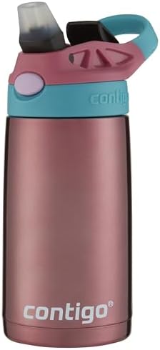 Kids Stainless Steel Water Bottle with AUTOSPOUT Straw, Punch, 13oz