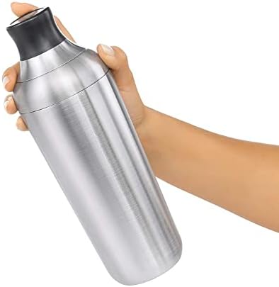 OXO Steel Cocktail Shaker with Strainer, Stainless Finish - 24 oz Capacity