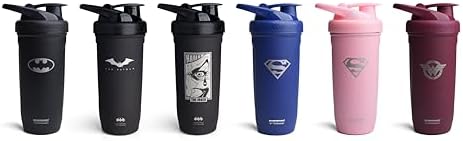 Smartshake DC COMICS Reforce Stainless Steel Protein Shaker Bottle 900 ml | 30 oz - Leakproof Screw-on Lid - BPA Free – Unisex - Non Insulated - Superman Logo - Image 7