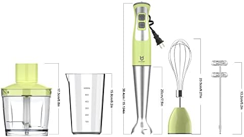 UTALENT Immersion Hand Blender with chopper - Puree Baby Food, Sauce & Soup - Image 6