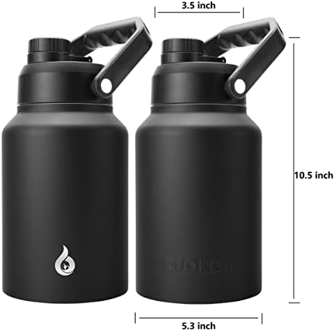 64oz Insulated Water Bottle, Half Gallon Stainless Steel Water Jug