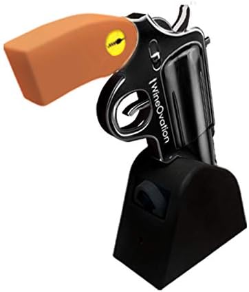 Electric Gun Wine Opener (Black) - Open your Wine Bottle fast and without hassle - Great Gifts for Gun Enthusiasts and Wine Lovers