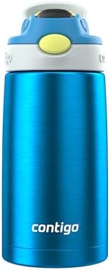 Autospout Water Bottle with Straw, Blue Poppy/Glacier, 13oz